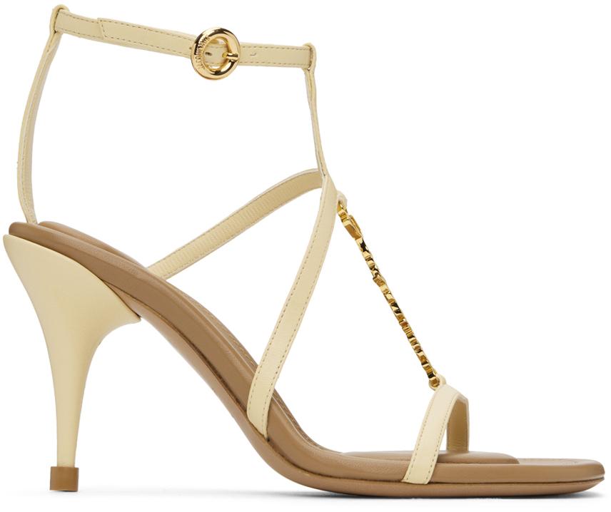 Jacquemus レディース メタリック オフホワイト Les Sandales Pralu 