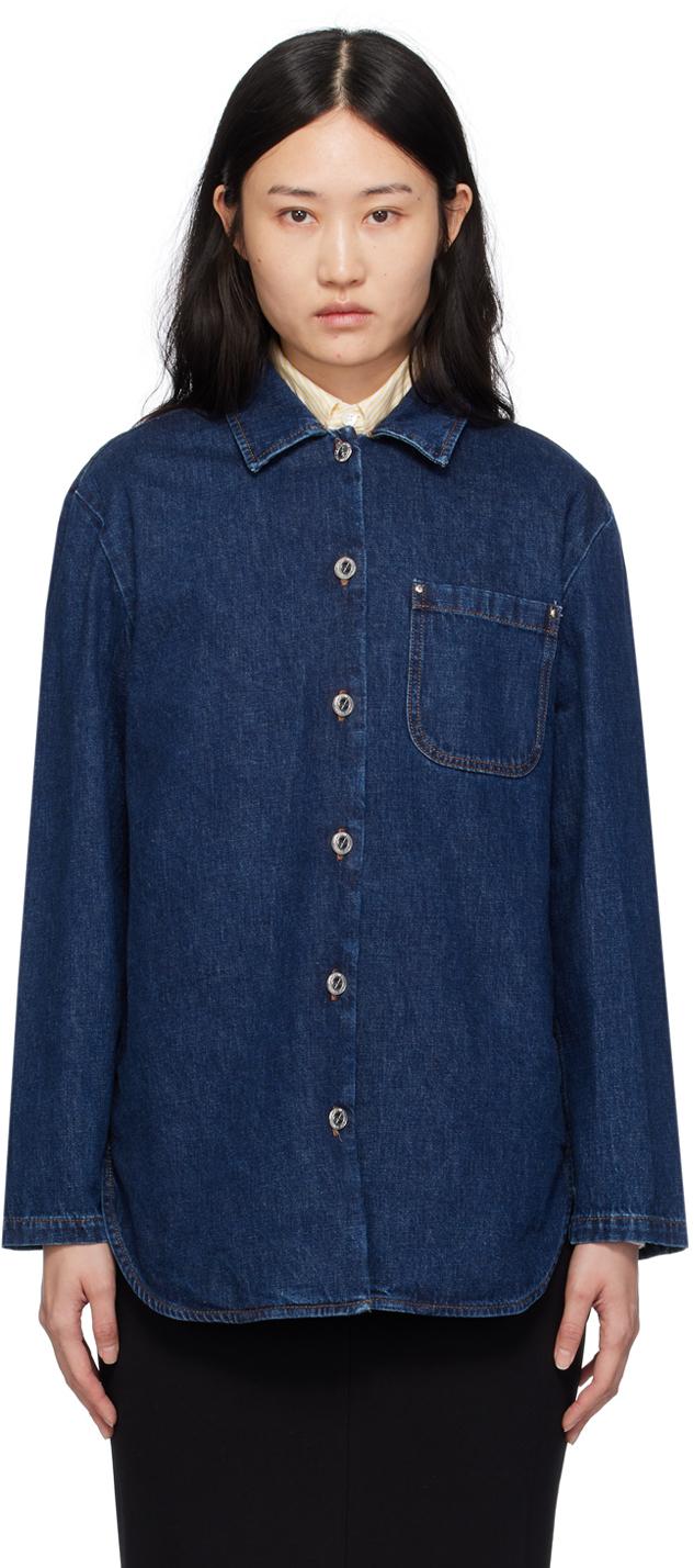 A.P.C. レディース ブルー インディゴ Laguna デニムジャケット ジャケット