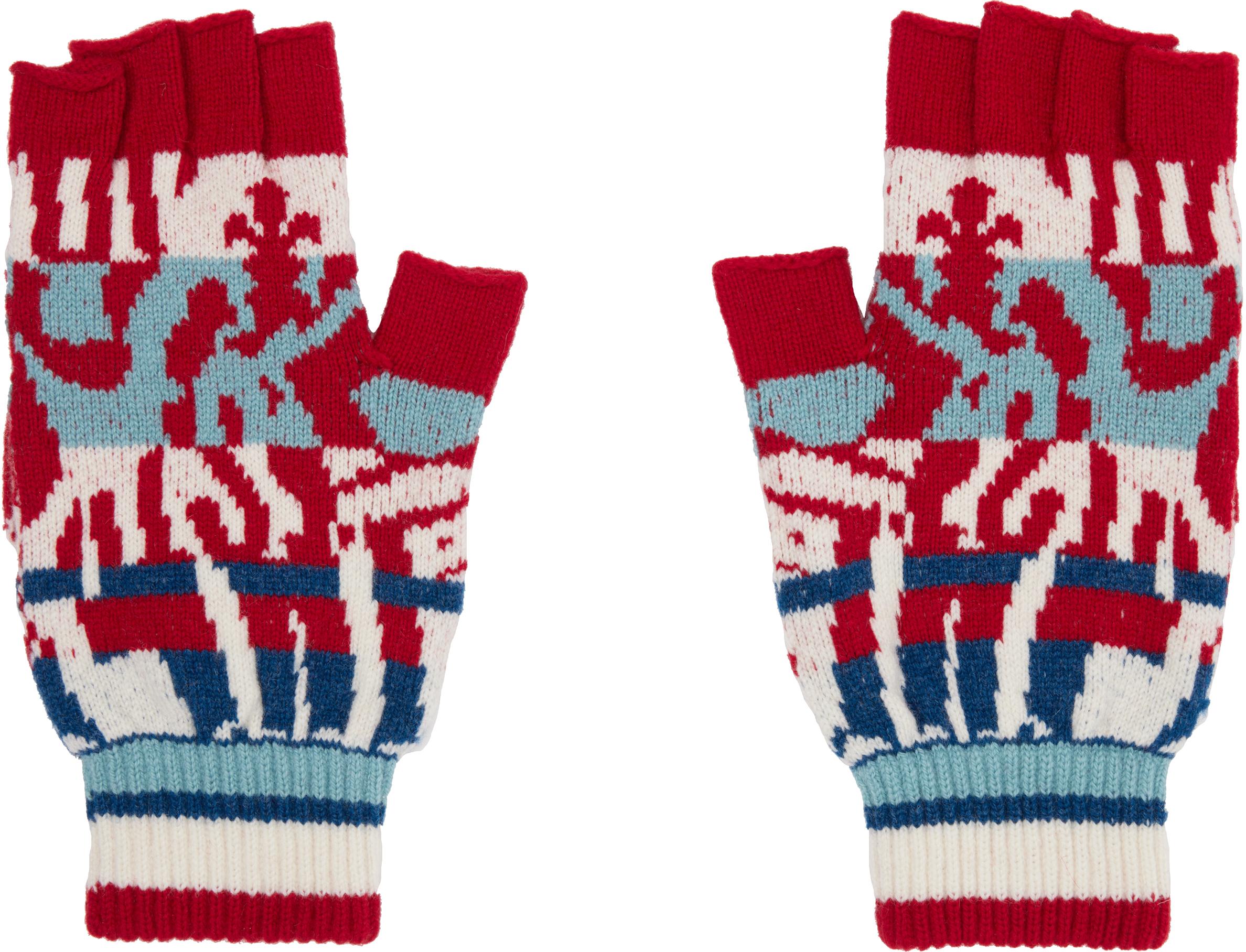 Vivienne Westwood Fingerless Gloves in Red | Lyst UK