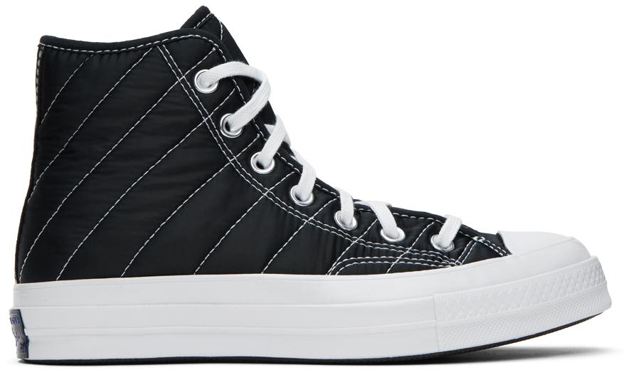 Black fur converse clearance