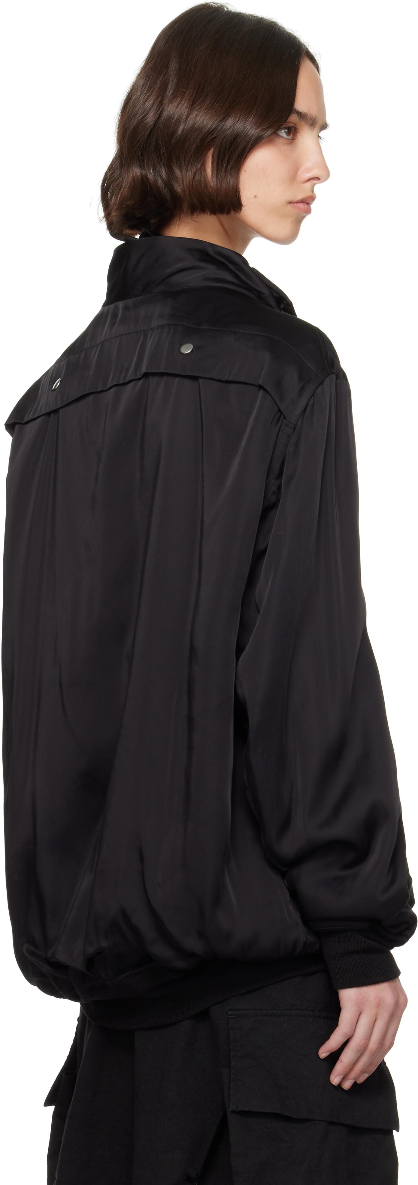 【RICK OWENS】Hollywood Washed Charmeuse Anthem ジャケット Rick Owens Hollywood Washed Charmeuse Anthem Bomber Jacket