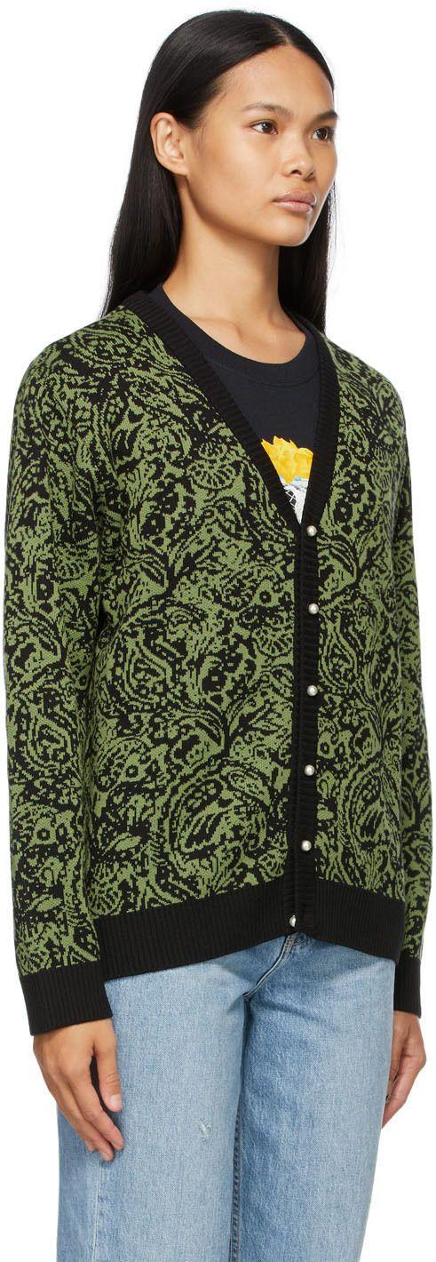 AWAKE NY Paisley Cardigan in Green   Lyst