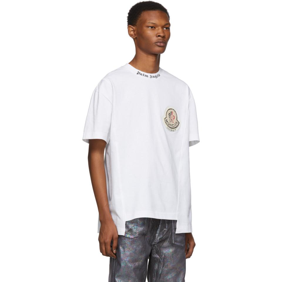 Moncler Genius 8 Moncler Palm Angels White Constructed T-shirt for