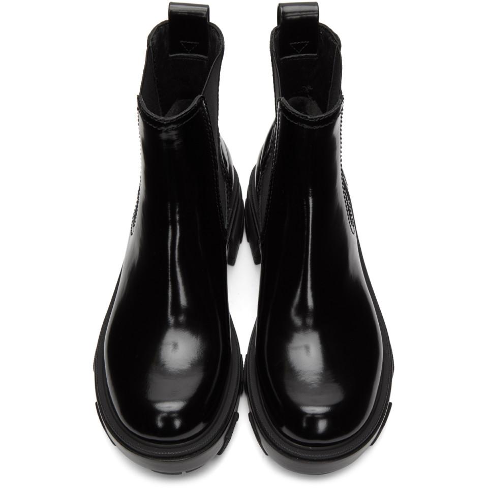 Rag Bone Shaye Patent Leather Chelsea Boots In Antique White Black Save 40 Lyst