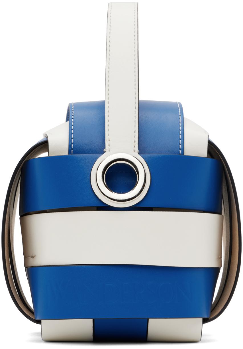 JW Anderson Blue & White Knot Bag for Men | Lyst