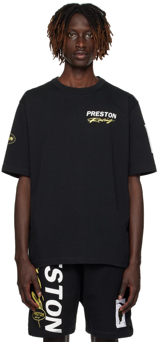 Heron Preston メンズ ブラック Preston Racing Tシャツ Tシャツ 