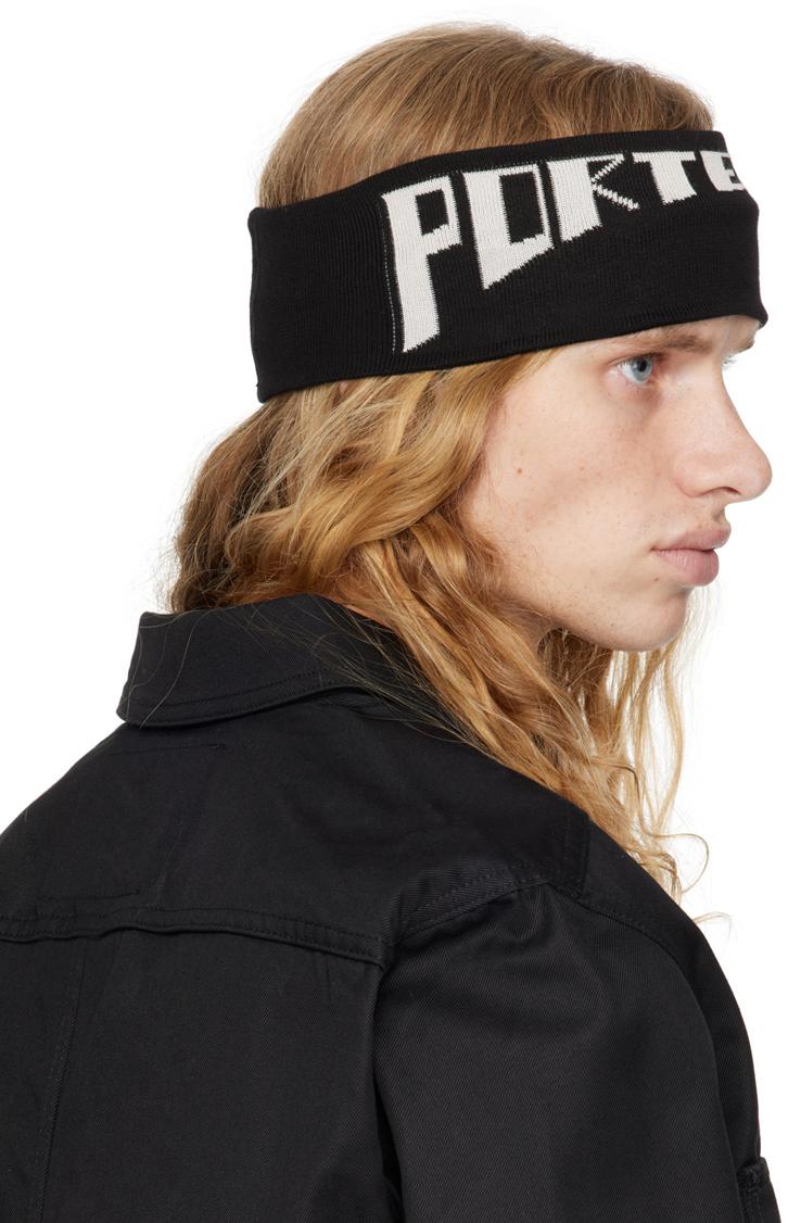 Rick Owens Porterville Cotton Knit Headband in Black for Men
