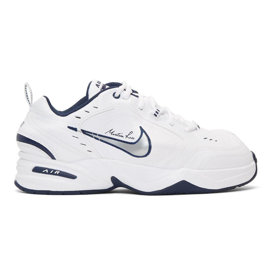 Nike Leather White Martine Rose Edition Air Monarch Iv Sneakers - Lyst