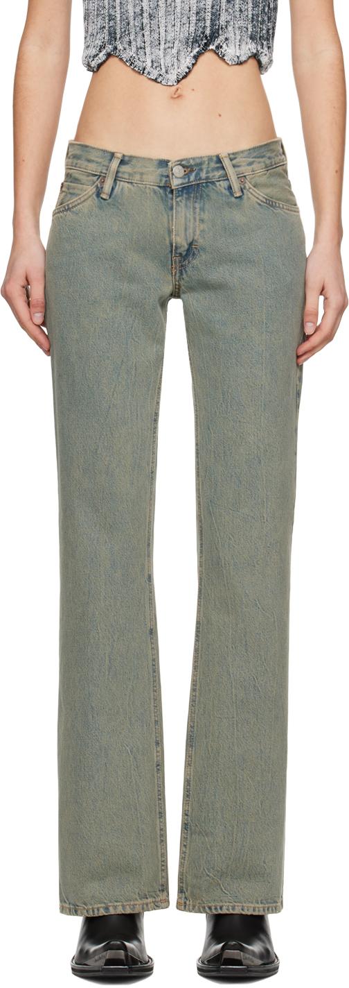 Acne Studios レディース ブラック ブルー 2005 Delta スリムフィット 