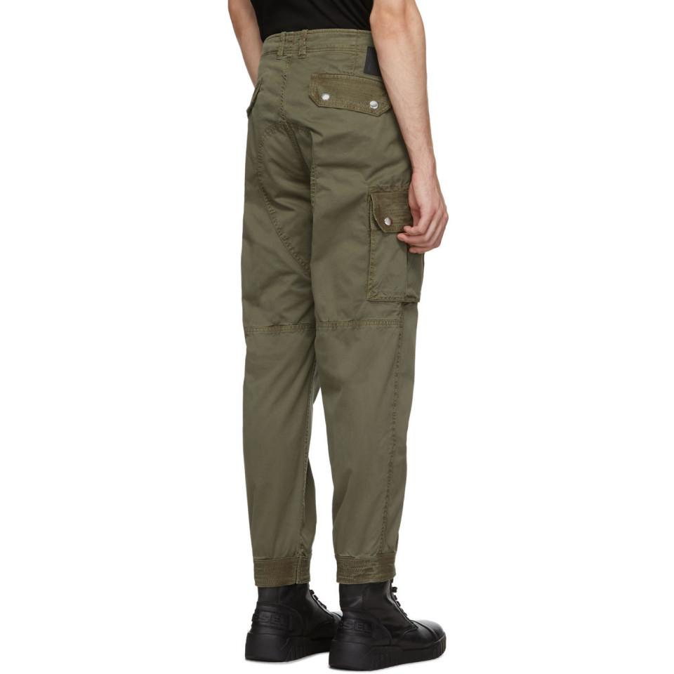 DIESEL Green P-phantosky Cargo Pants for Men - Lyst