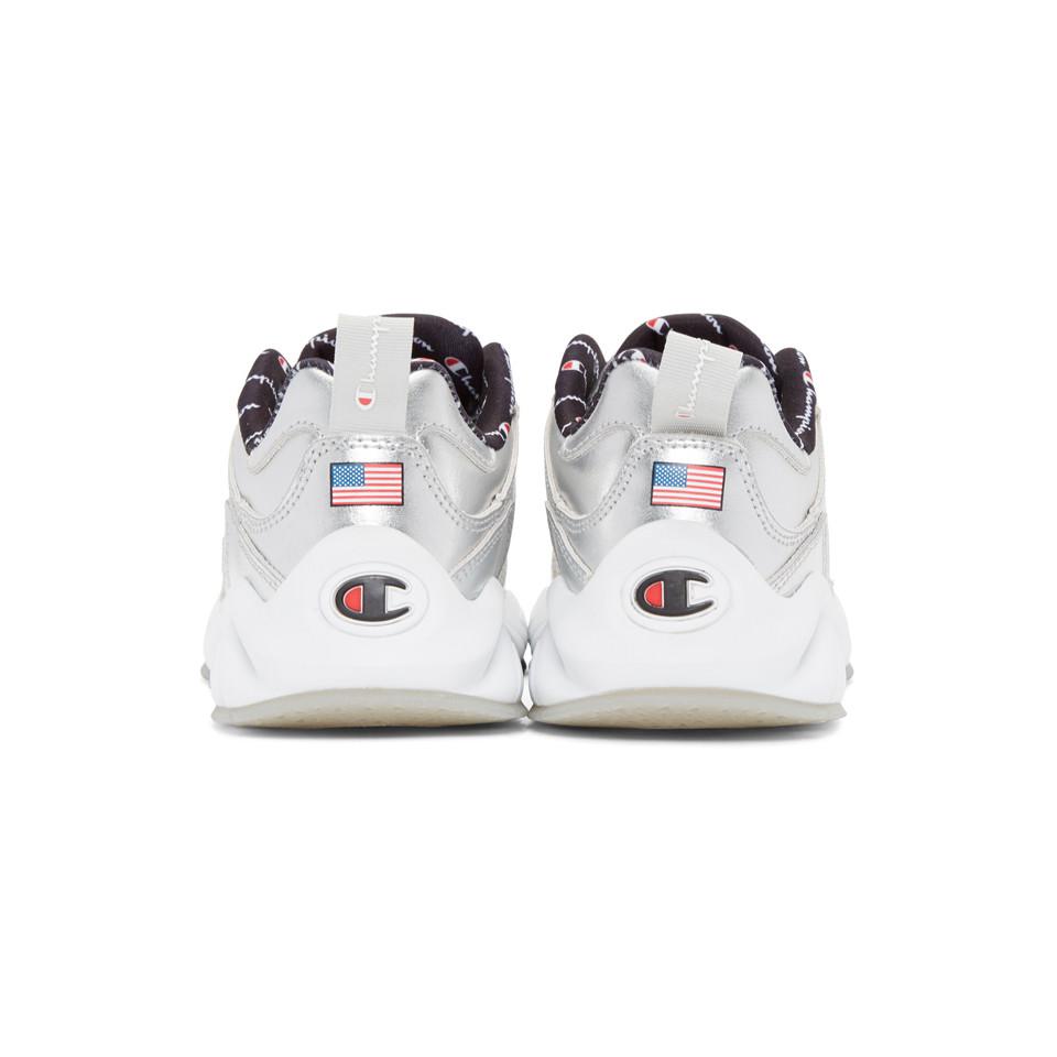 champion silver sneakers