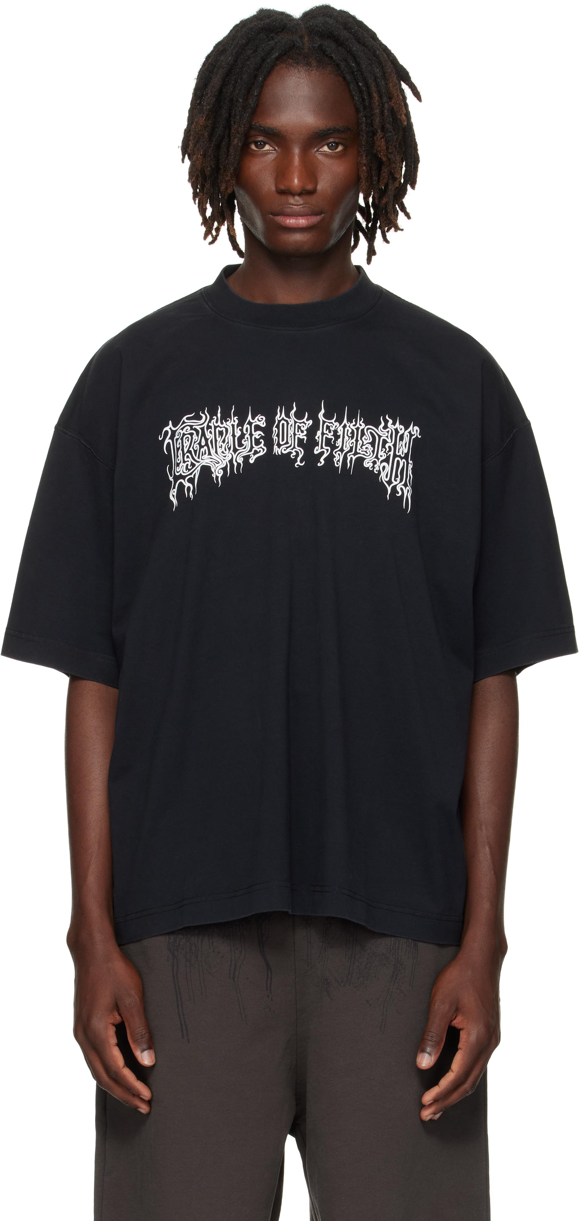 Vetements Cradle Of Filth Logo Regular T-Shirt in Black for Men | Lyst