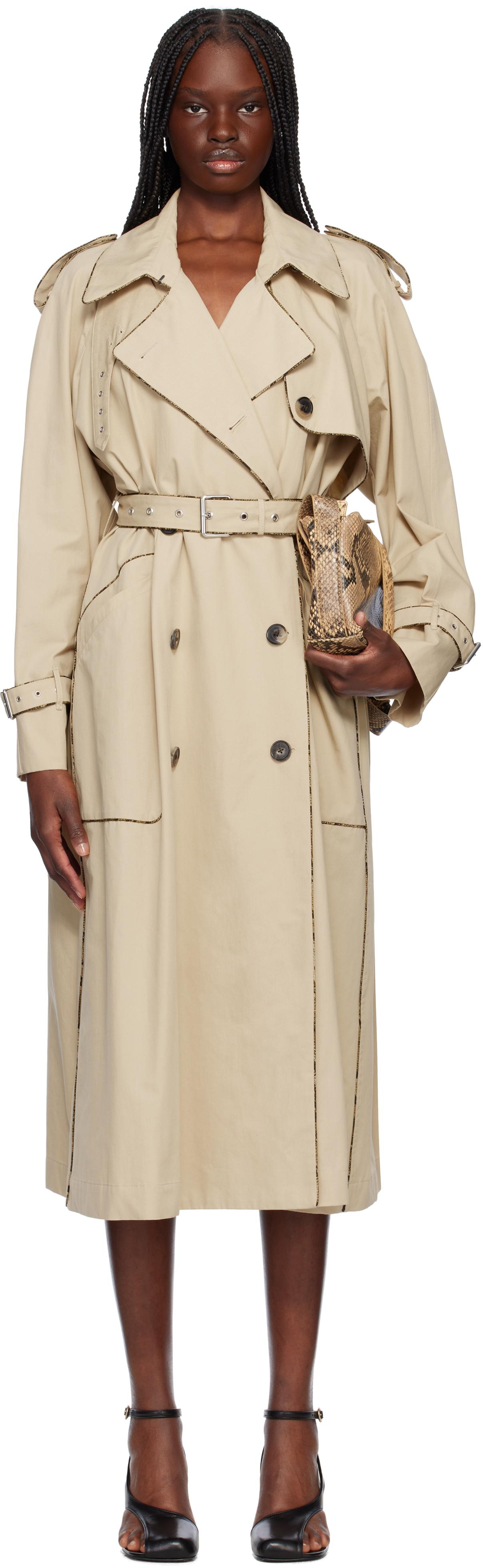 dries van noten 24ss fitted trench coat（Technical trench coat in  
