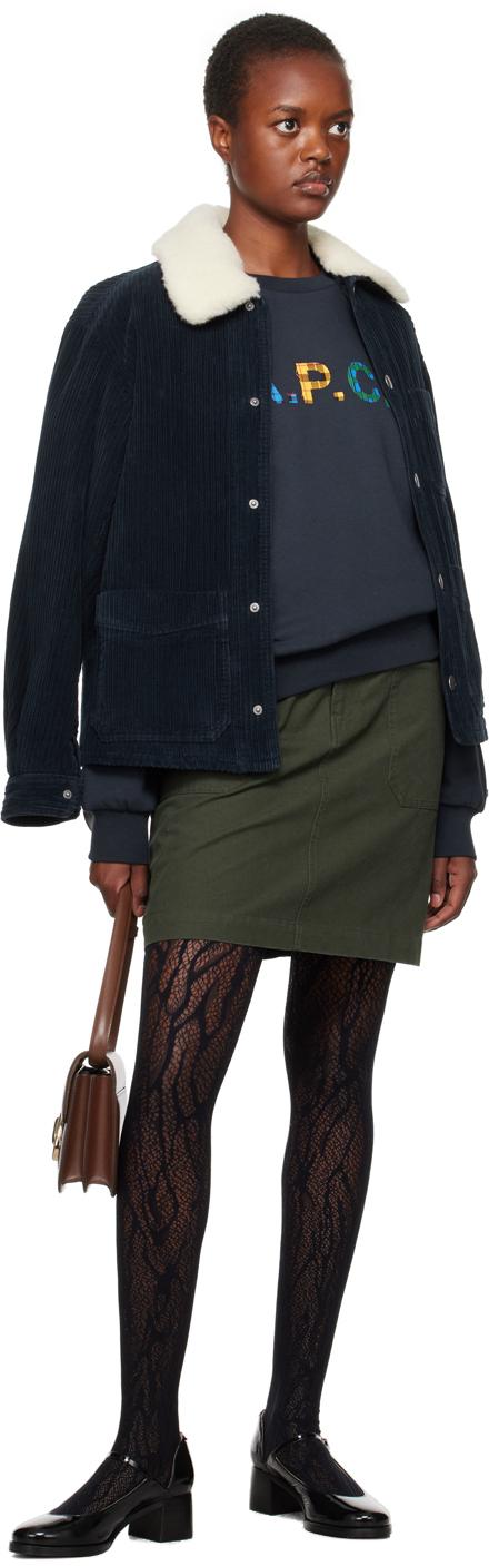 【関税込み】A.P.C. ネイビー Juliana ジャケット A.P.C. . Navy Juliana Jacket in Blue | Lyst Canada