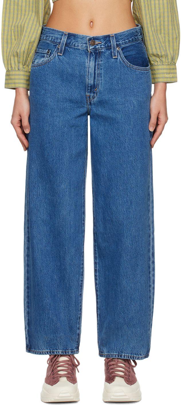 Levi's Indigo baggy Dad Jeans in Blue | Lyst