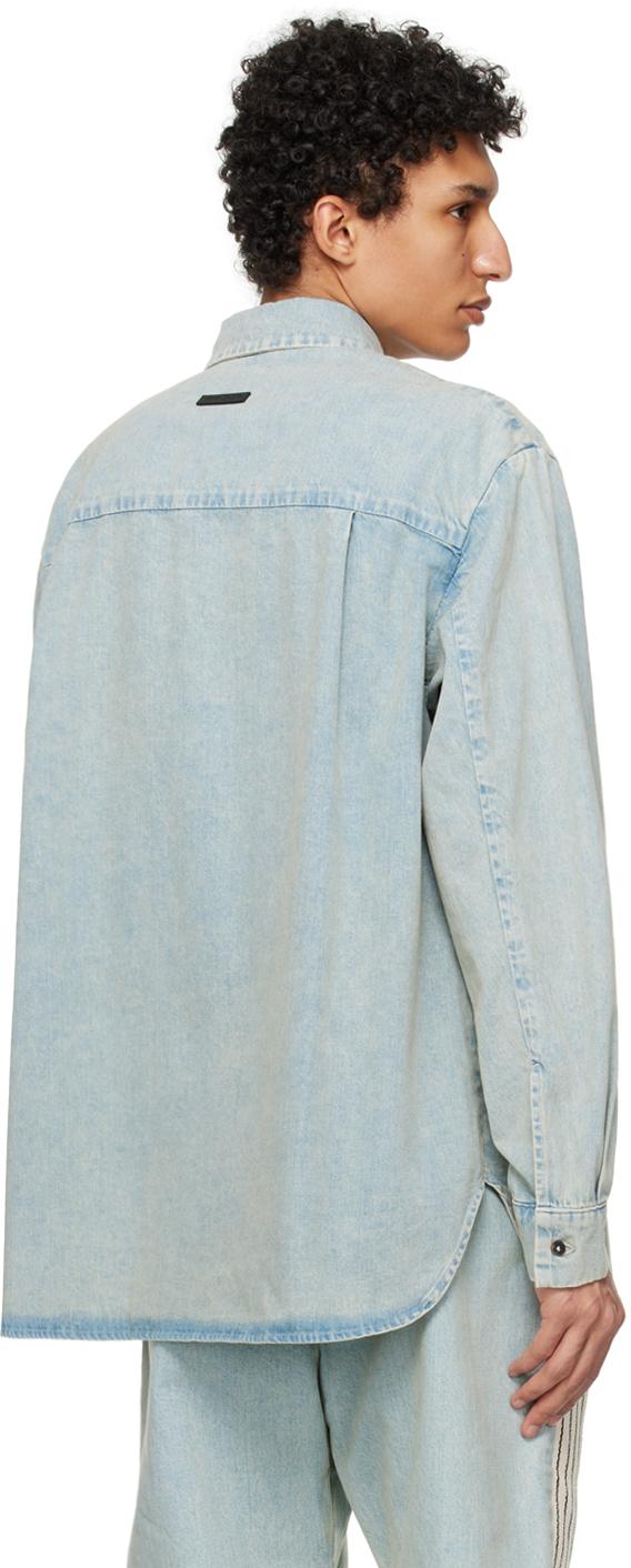 メンズ Fear Of God ブルー フェード デニムシャツ ブルー | Lyst