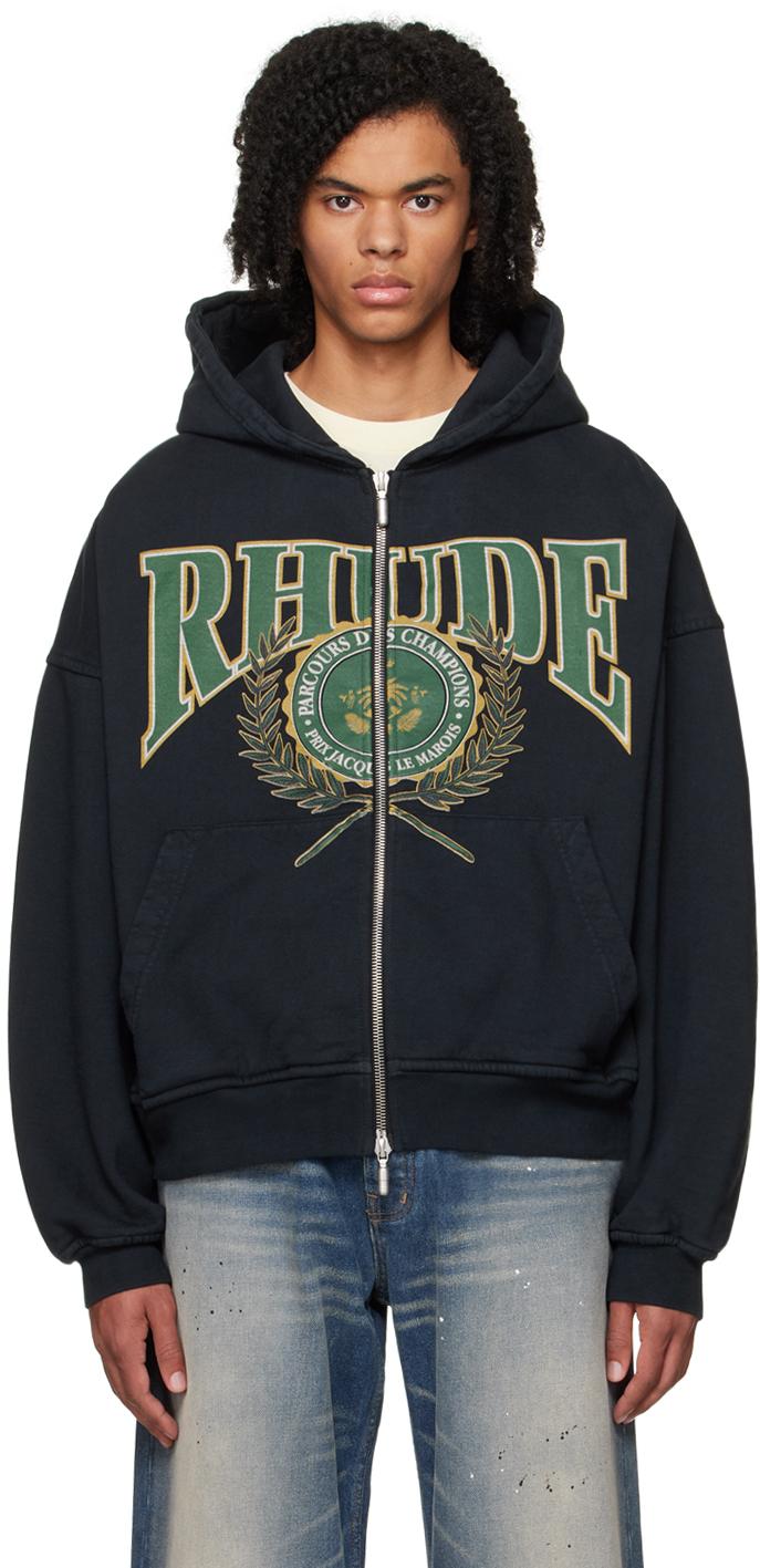 Rhude Black parcours Des Champions Hoodie for Men Lyst UK