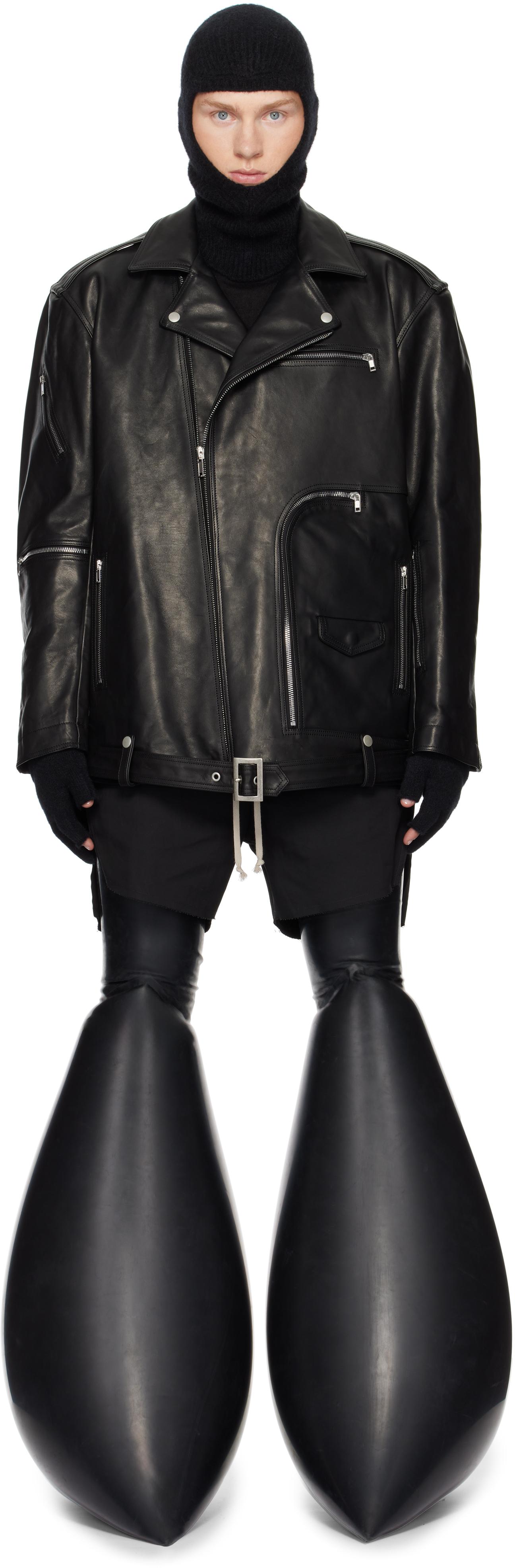 メンズ Rick Owens Porterville Jumbo Bauhaus Stooges レザー 