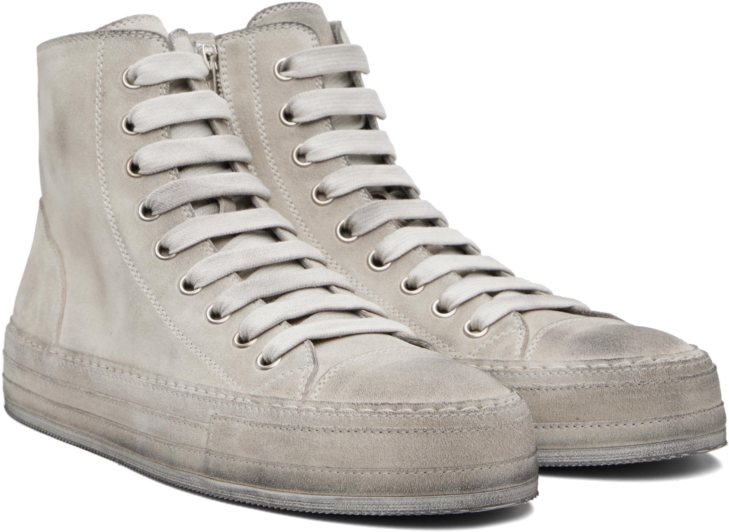 スニーカー ANN DEMEULEMEESTER Chalk Suede Sneakers Ann Demeulemeester Chalk Suede Sneakers Ann Demeulemeester