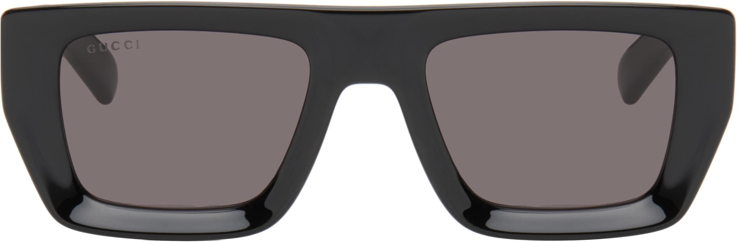Gucci メンズ ブラック Sunset Boulevard サングラス サングラス