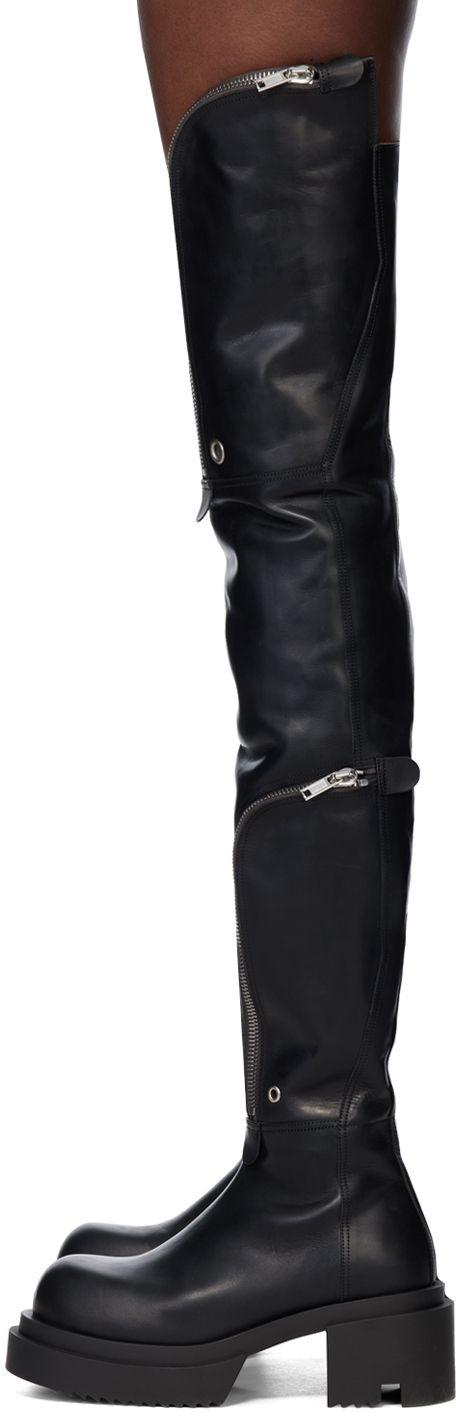 Rick Owens Black Bauhaus Wader Bogun Boots | Lyst