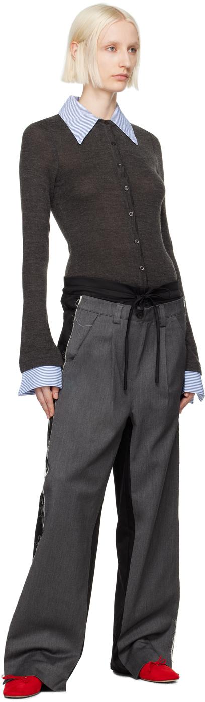 パンツ OPEN YY : 24FW / FRONT STRIPE LAYERED PANTS (2COLORS) OPEN YY : 24FW / FRONT STRIPE LAYERED PANTS (2COLORS) (OPEN
