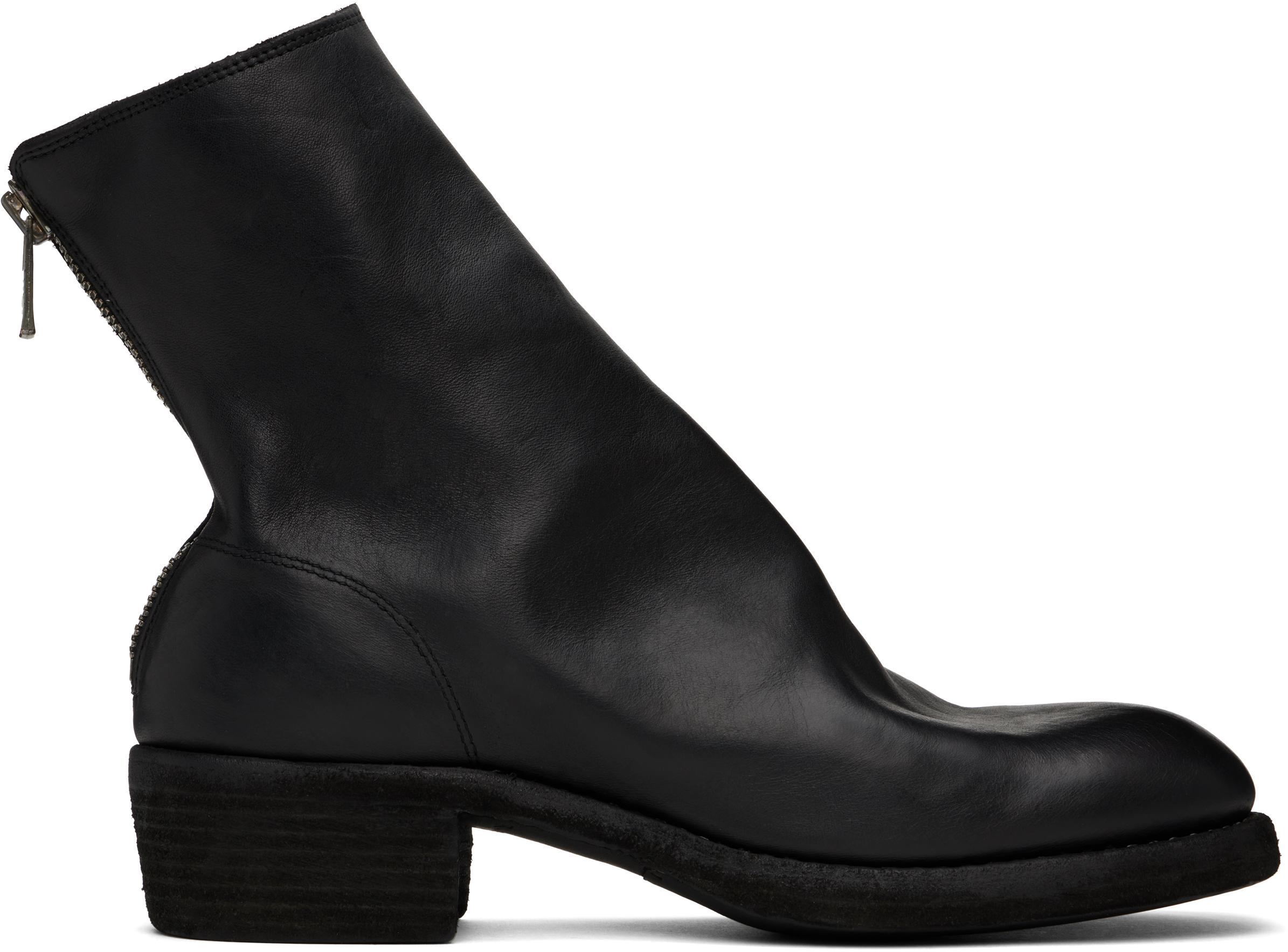 Guidi メンズ ブラック 796Z ブーツ ブーツ