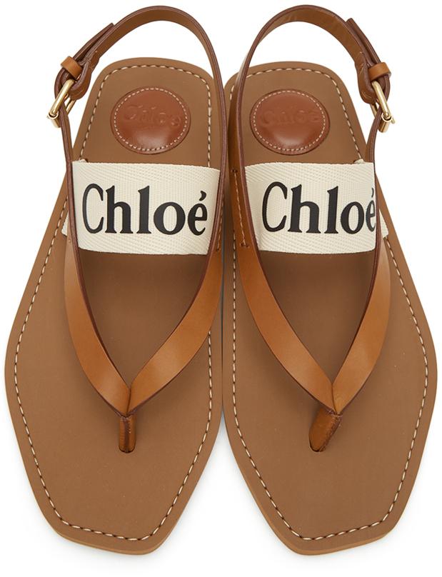 sandales plates chloe