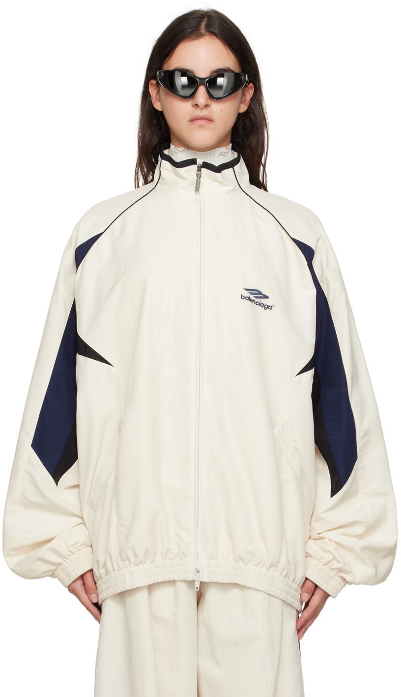 Balenciaga オフホワイト 3b Sports Icon トラックジャケット Balenciaga オフホワイト 3b Sports Icon トラックジャケット