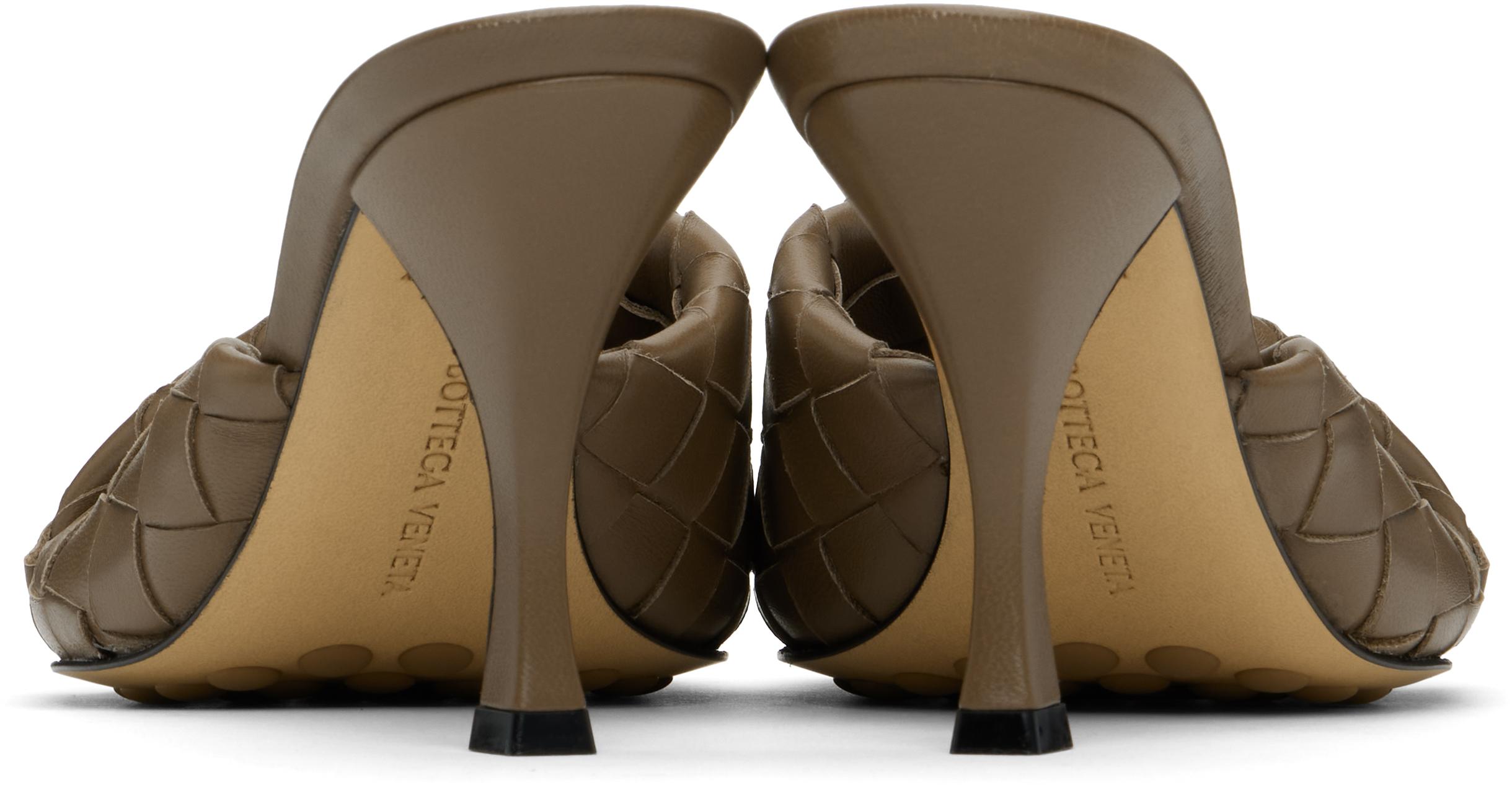 Bottega Veneta ブラウン Blink ヒールサンダル ブラック | Lyst