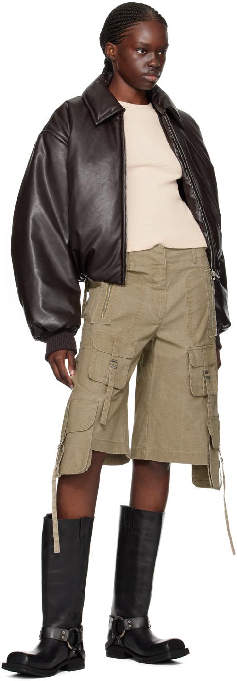 acne-ADMDarkbrown-Padded-Faux-