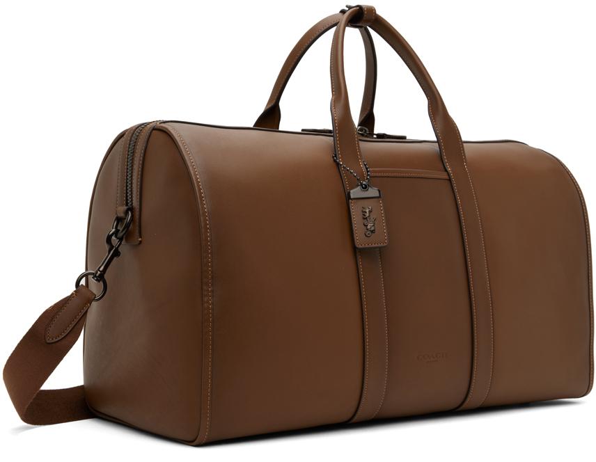 coach travel bags for men Mens Kit in Pebble Leather, Black : Clothing, Shoes & Jewelry 2 Inside Pockets Trekker Bag 52