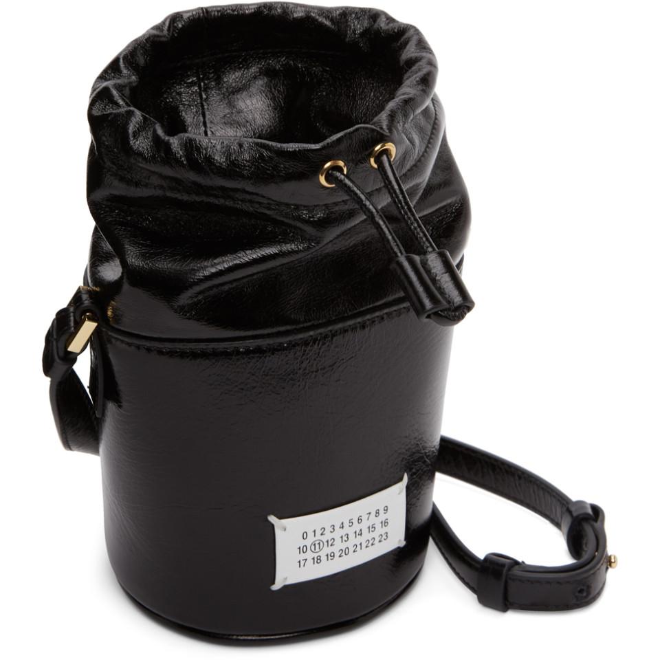 Maison Margiela Leather Black Micro 5ac Bucket Bag - Lyst