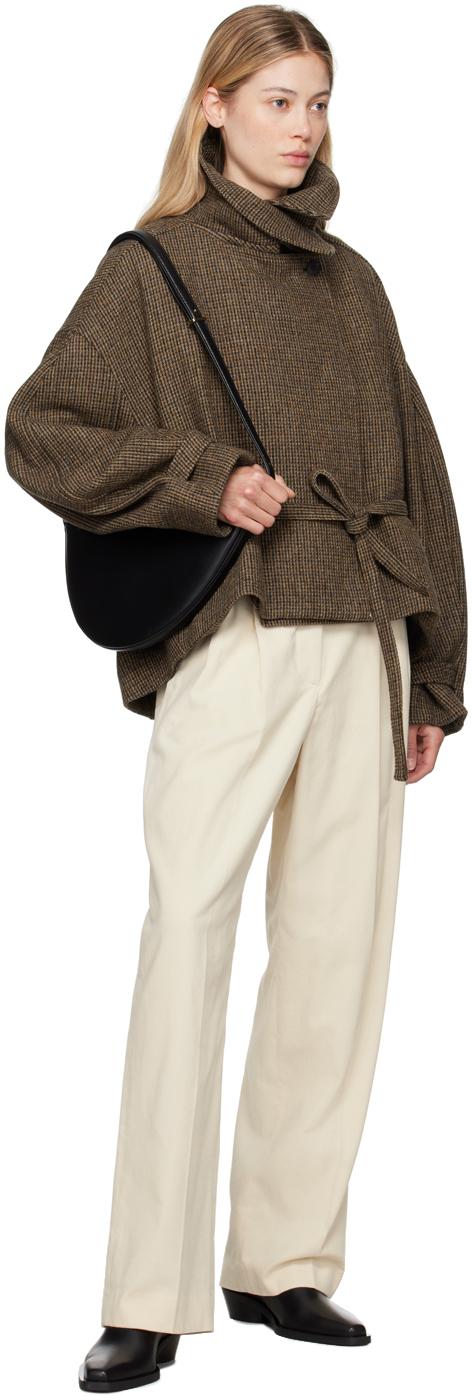 LE17SEPTEMBRE Houndstooth Jacket in Brown | Lyst