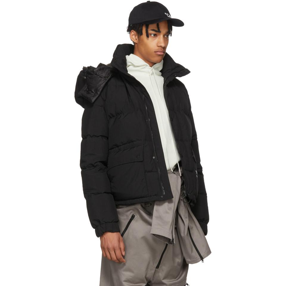 Off-White c/o Virgil Abloh Black Down Quote Puffer Jacket for Men | Lyst