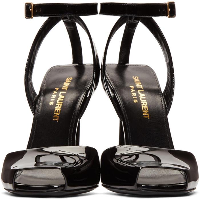 saint laurent edie peep toe sandal