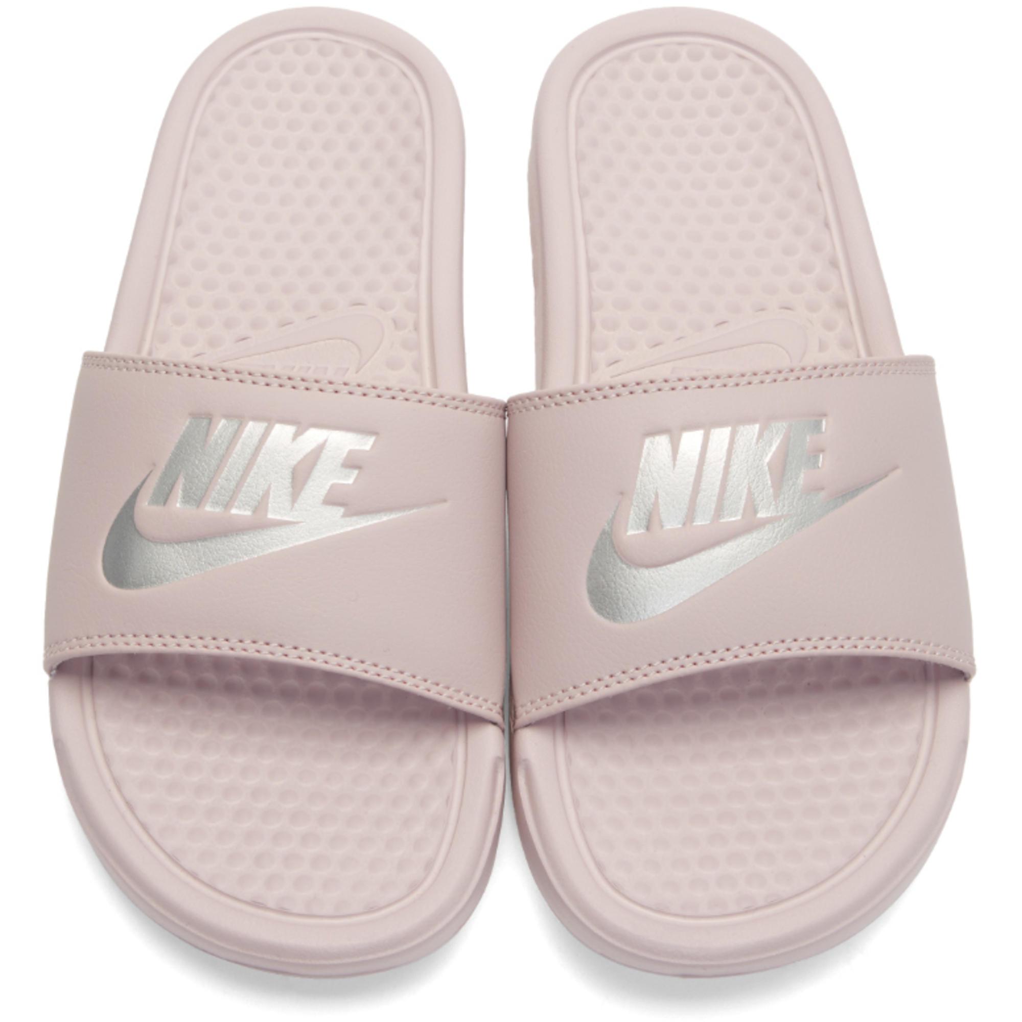 Nike Pink Benassi Slides Lyst