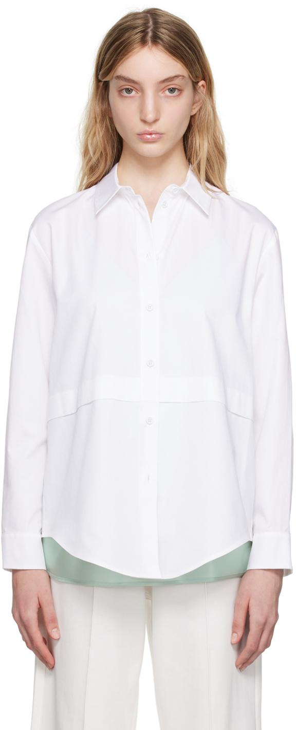 Max Mara レディース ホワイト Glassa シャツ トップス