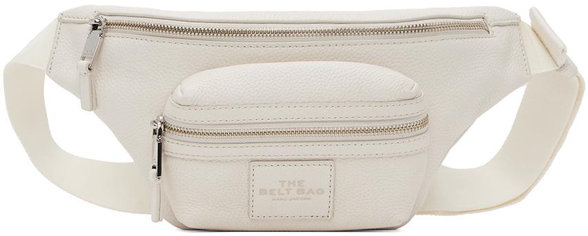 Marc Jacobs レディース ブラック オフホワイト The Leather ベルト 