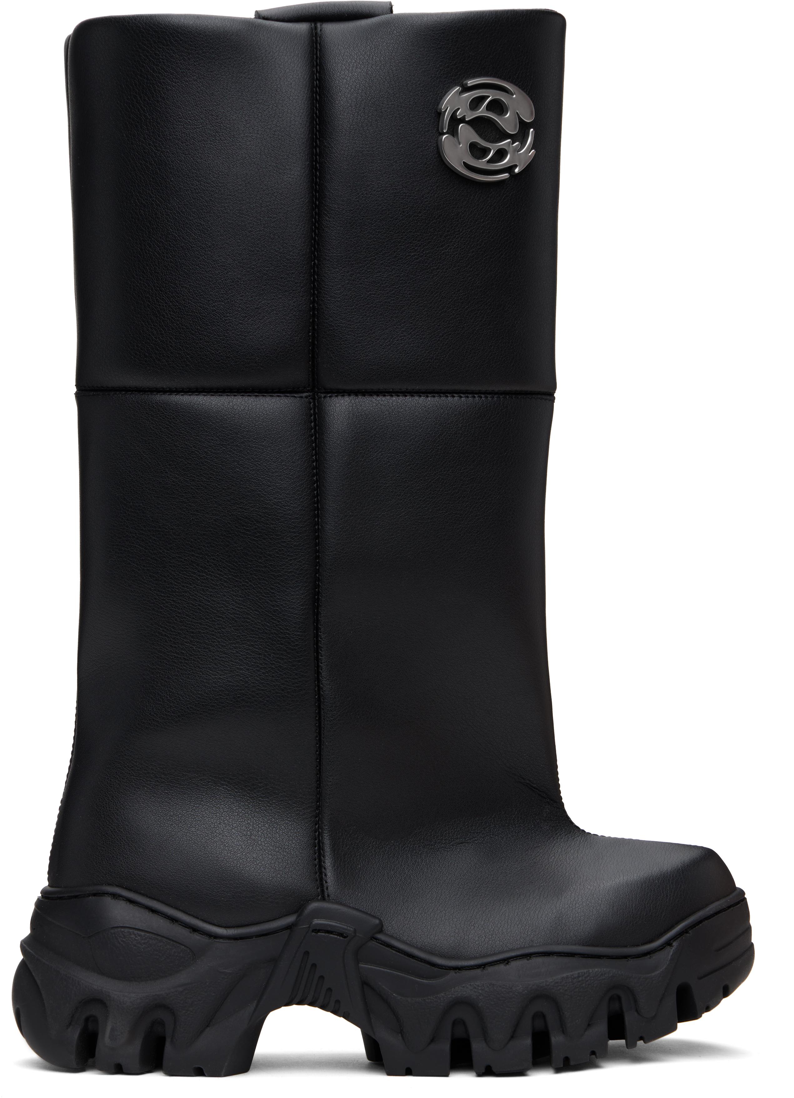 【関税込み】Rombaut ブラック Vizor ロングブーツ Vizor Black Boot - Rombaut - Footwear – ROMBAUT