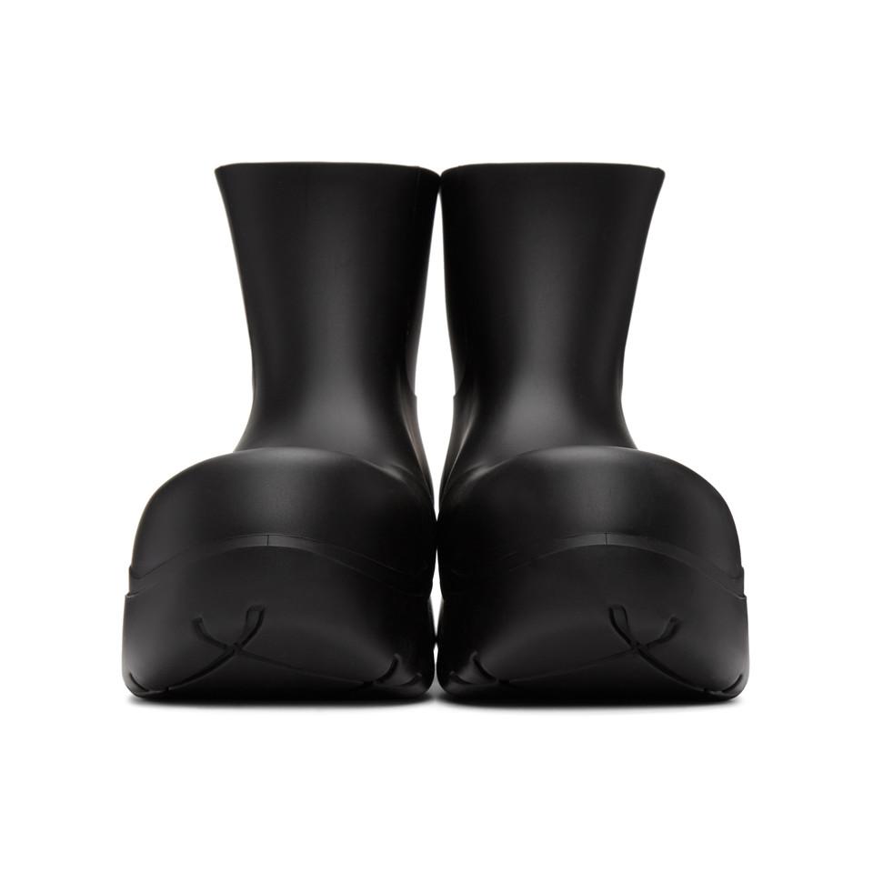 Bottega Rubber Black Matte The Puddle Boots for Men