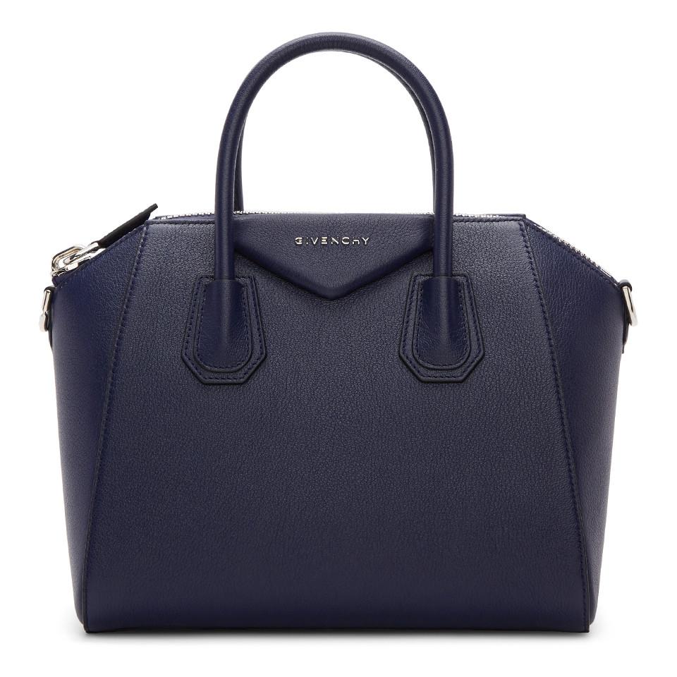 Givenchy Navy Small Antigona Bag in Blue | Lyst