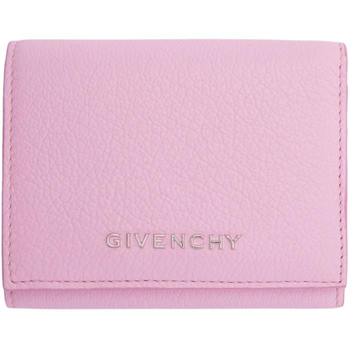 pink trifold wallet