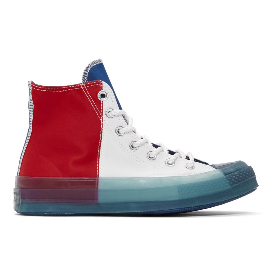 Converse Multicolor Transparent Sole Chuck 70 High Sneakers in Red for Men  | Lyst