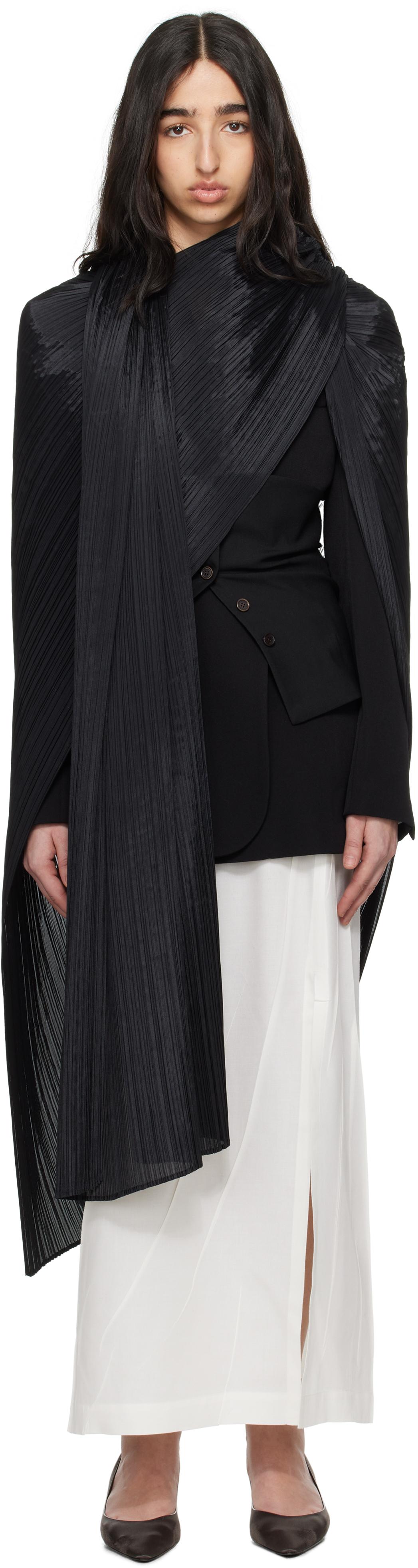 Pleats Please Issey Miyake Basic Madame-T Stole in Black | Lyst
