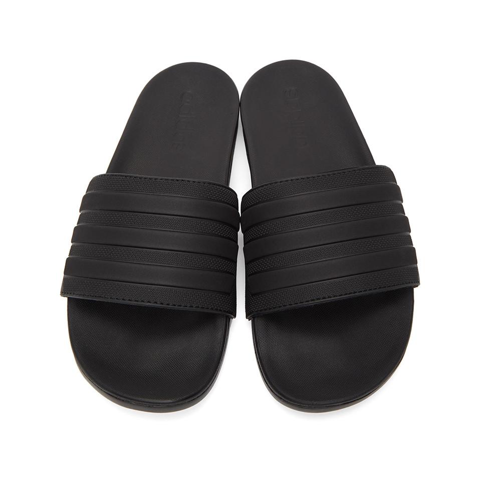 adidas black slides