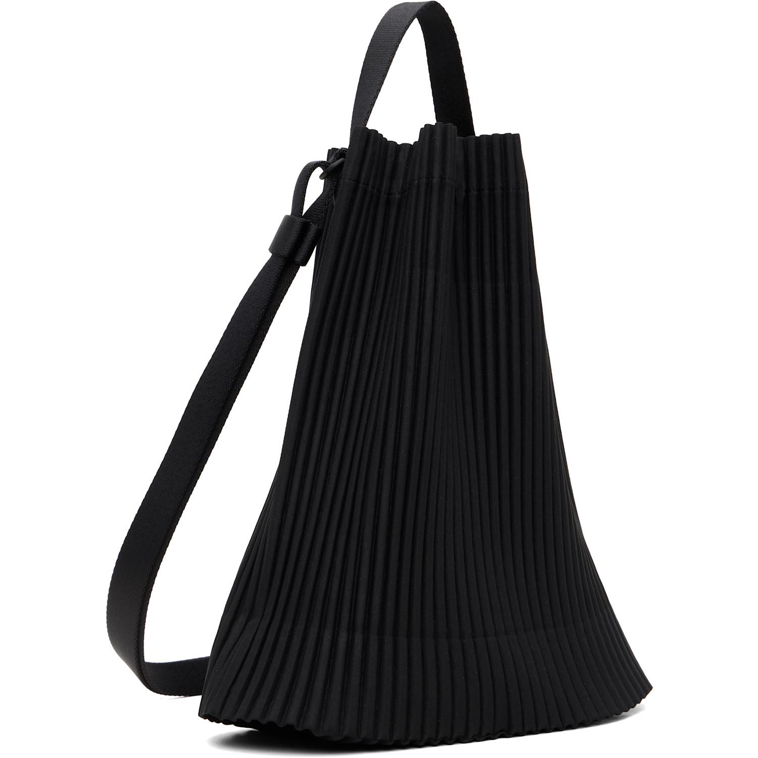 Homme Plissé Issey Miyake Drawstring Pleats Bag in Black for Men