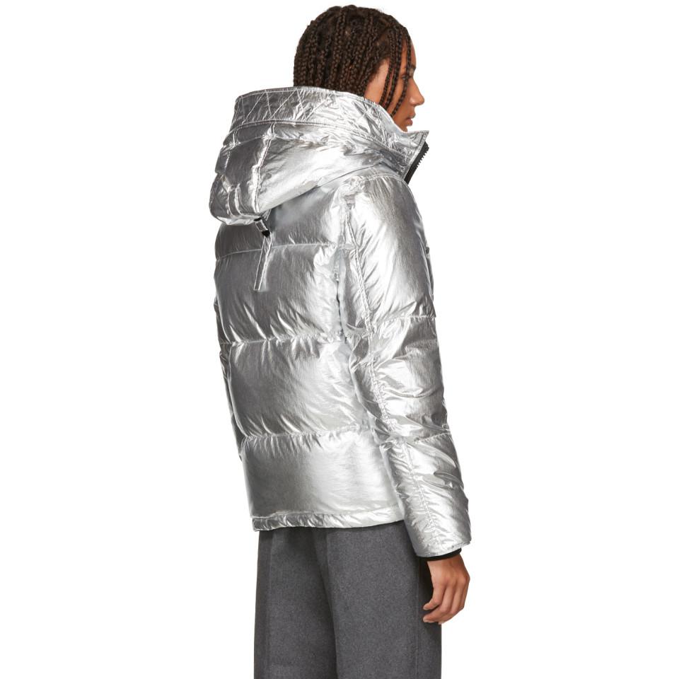 kenzo silver puffer jacket