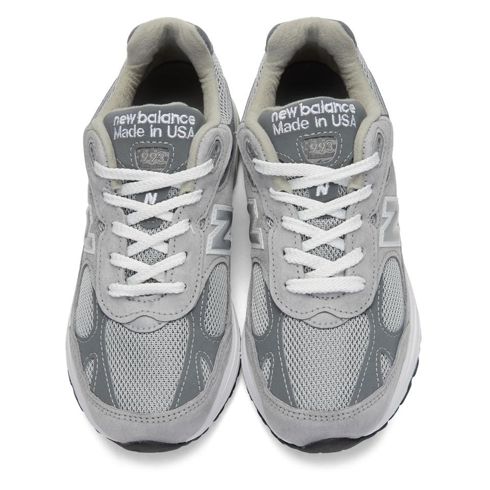 New Balance Grey 993 Sneakers in Gray for Men | Lyst