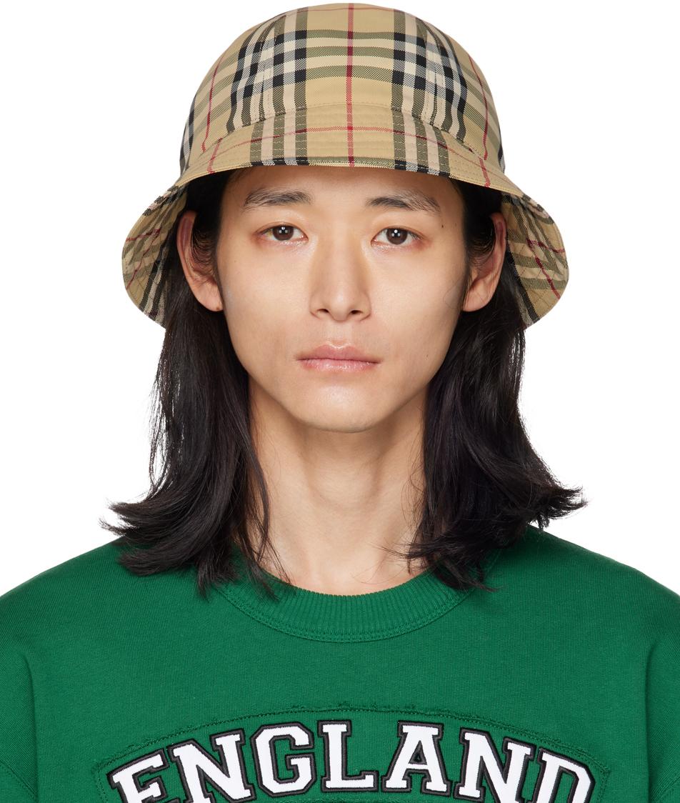 Chapeau bob à carreaux Burberry pour homme en coloris Vert | Lyst